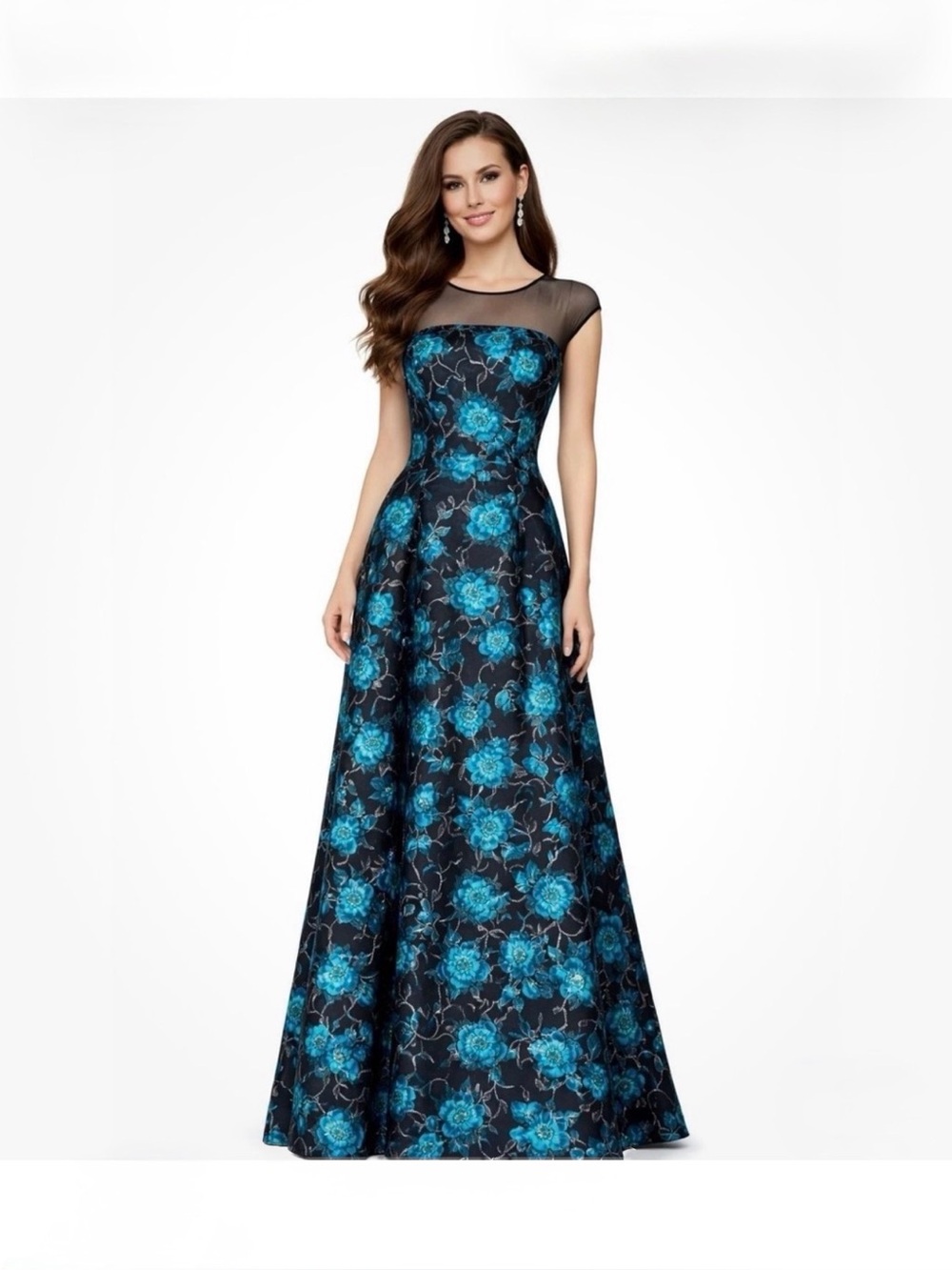 NEW with tags SACHIN AND BABI NOIR Gown TOPAZ SZ 4 retail $799.00